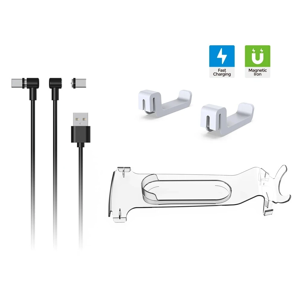 

Charging for PS5 host overhead VR storage bracket+handle/headphone rack+TYPE-C magnetic absorption two-in-one charging package