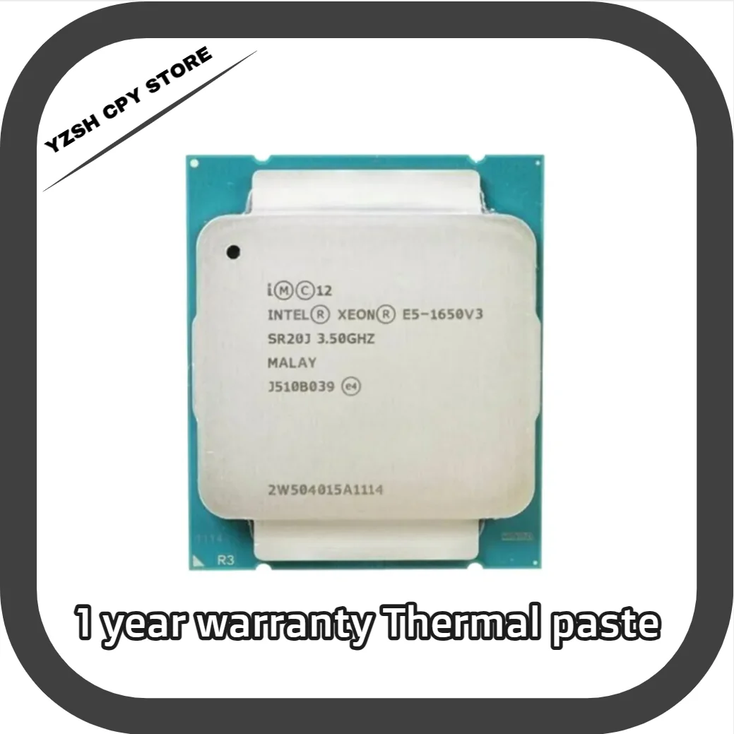 

Процессор Intel Xeon E5 1650 V3 SR20J 3,5 ГГц 6 ядер 140 Вт Разъем LGA 2011-3 процессор E5 1650V3 б/у