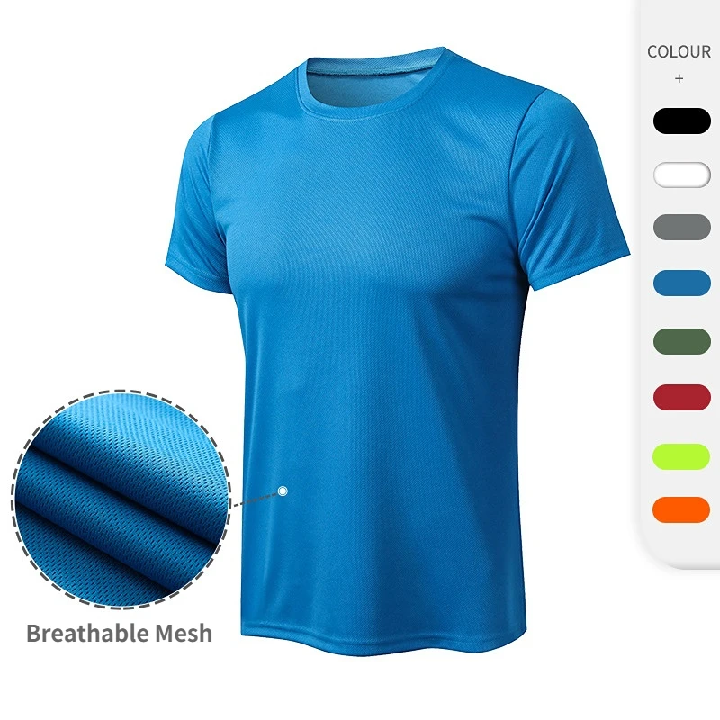 

Men Sports Short Sleeve Fitness Running Basketball Jersey Playeras Hombre T-shirt Quick Drying Breathable Short Sleeve Top