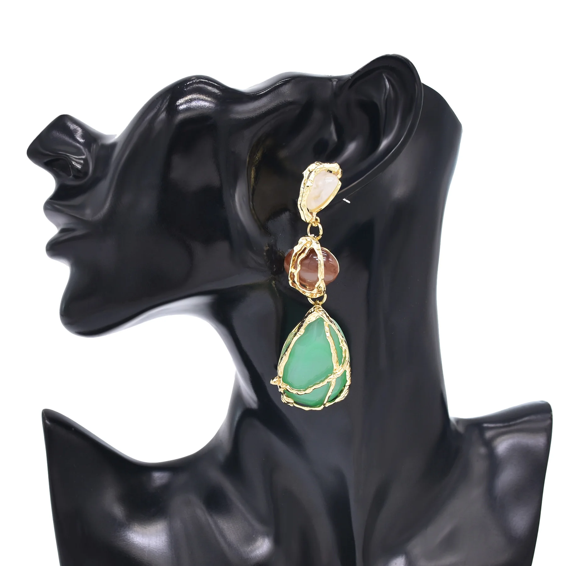 Серьги-гвоздики с кристаллами и стразами женские свадебные европейские