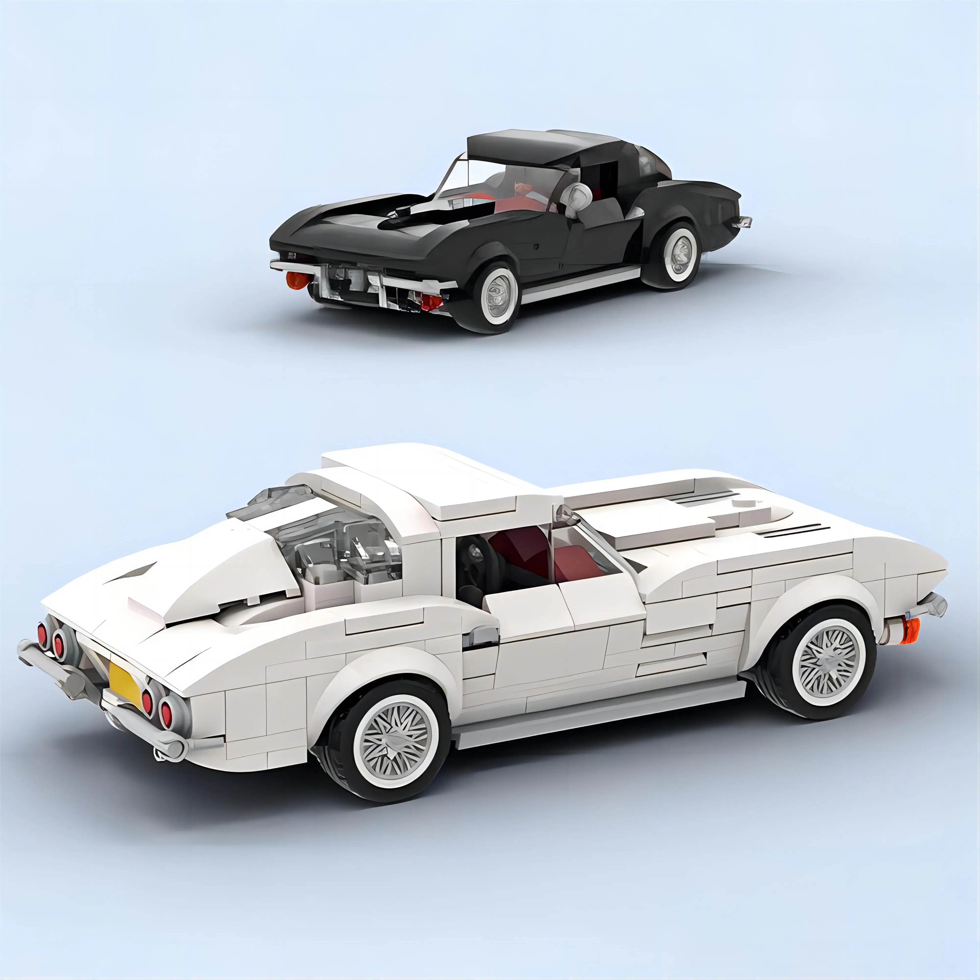 363 шт. Детский конструктор MOC Speed Champion 1963 CSR