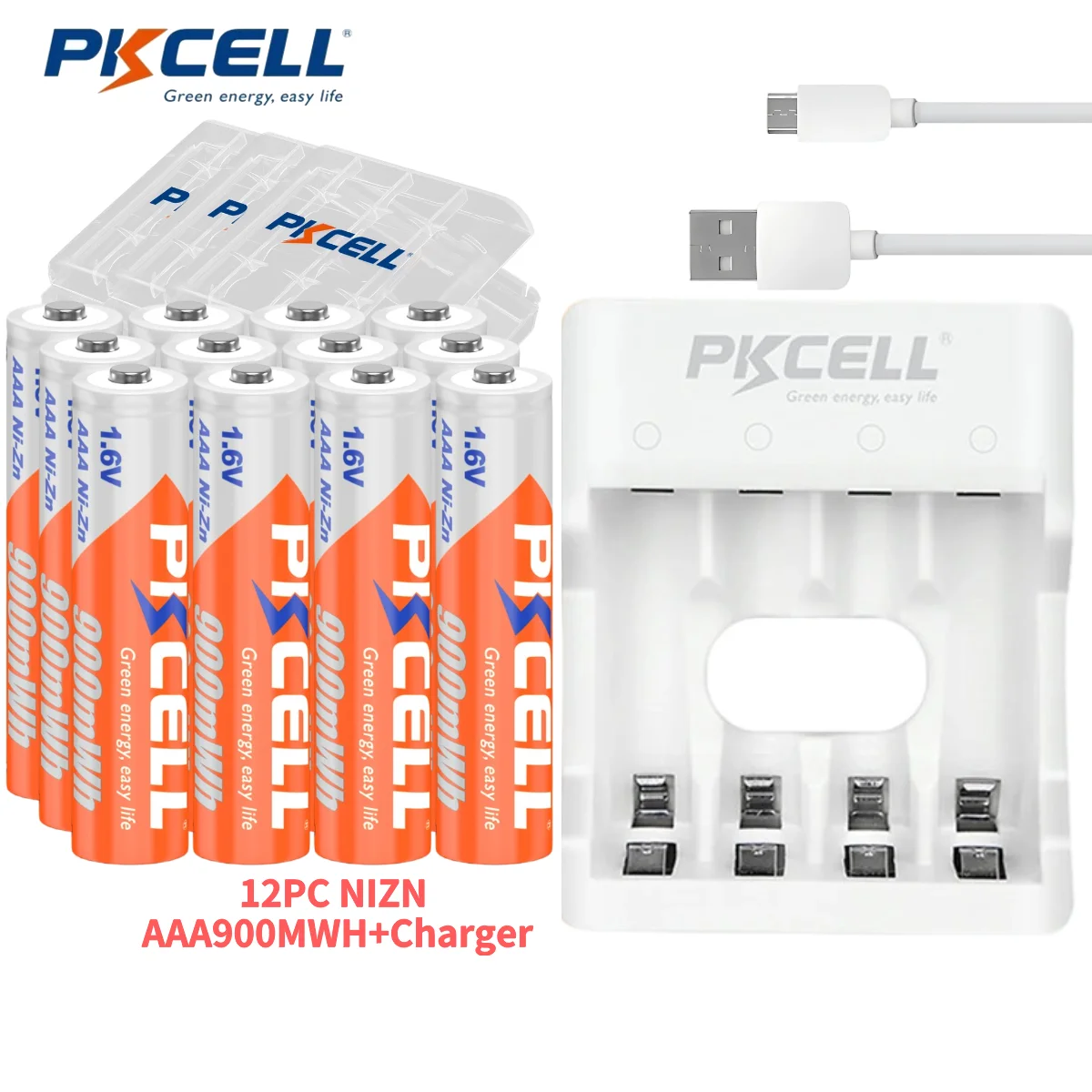 Аккумуляторные батарейки AA/AA 1 6 МВт/ч 4-20 шт