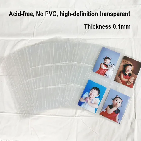 PLRBOK A4 прозрачные сменные страницы для фотоальбома, 10 шт. — изображение товара