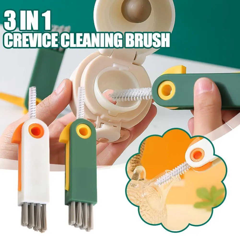 

3 In 1 Multifunctional Flexible Brush Cup Cover Groove Cover Brush Cleaning Brush 2022 Cleaning Cup Mini Brush Househol P5f1