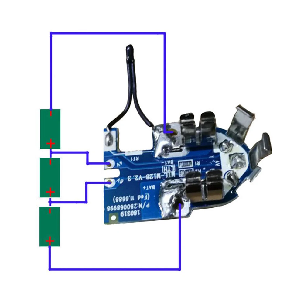 

Charging Bord PCB Circuit Board 12V CCL Copper Clad Laminate Durable No Battery Random Color For 48-11-2411 M12 Battery