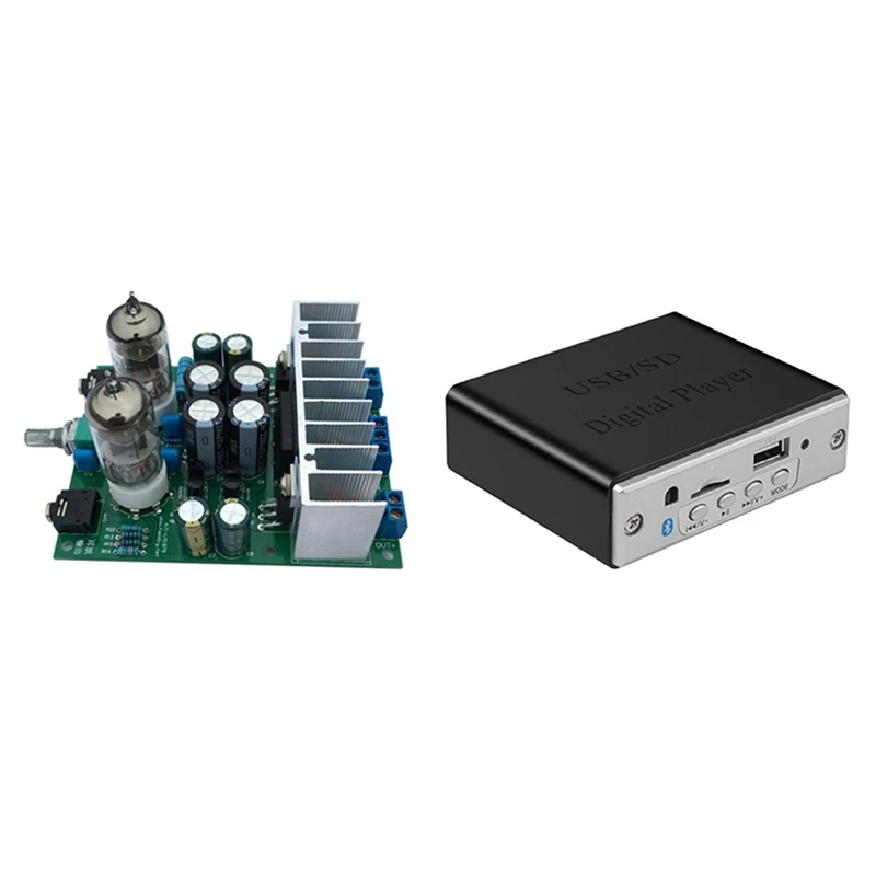 

Ламповый усилитель 6J1, модель LM1875T, Плата усилителя мощности и Bluetooth MP3 декодер, плата, модуль декодирования