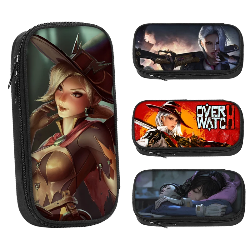 

Пеналы для карандашей Overwatch2 Angel Dva Ashe, 21 х10 см
