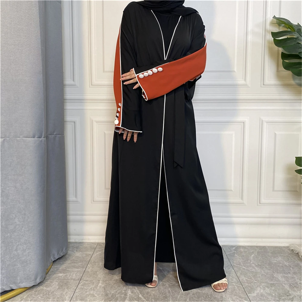Рамадан ИД Мубарак кафтан открытая Abaya женское длинное платье в мусульманском стиле для женщин халат в Пакистане кимоно женское кимоно Caftan