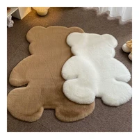 teddy bear carpet cartoon bear shaped rug antiskid mat fluffy floor carpets decor mordern shaggy children bedroom bedside carpet