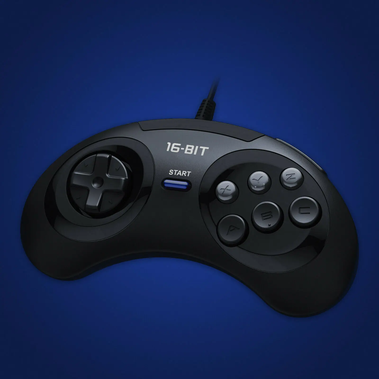 

MegaDrive Controller Sega Genesis Gamepad Joy Pad 6 Button fits Official Console