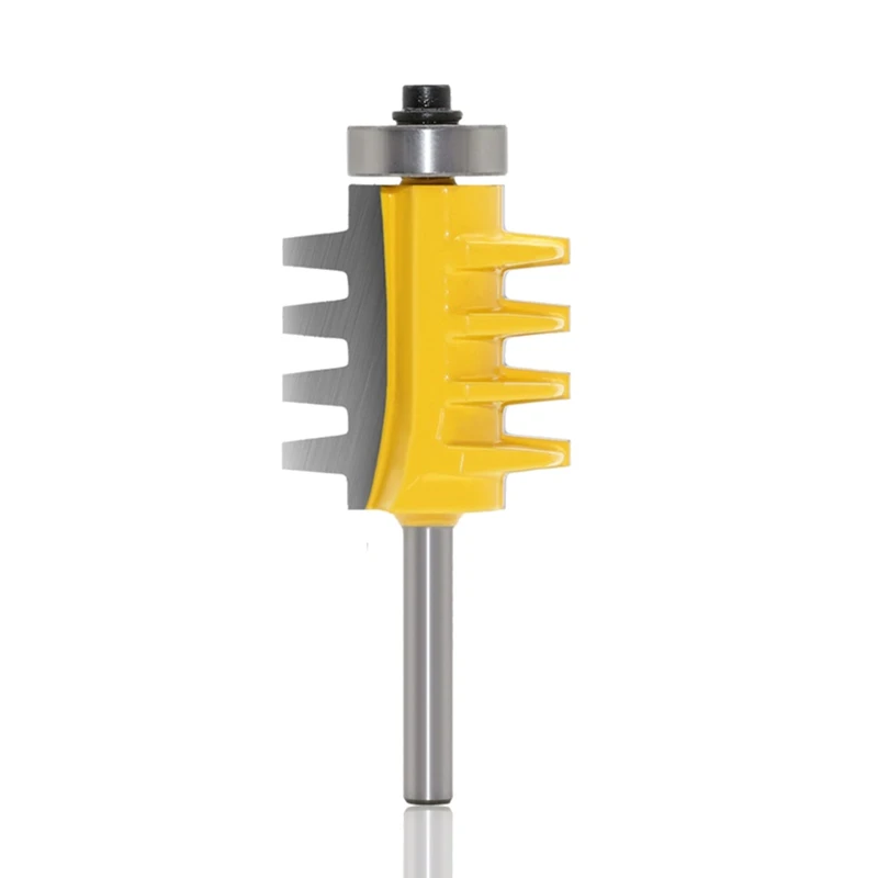 

Shank Rail Reversible Finger Joint Glue Router Bit Cone Tenon Woodwork Milling Cutter Power Tools