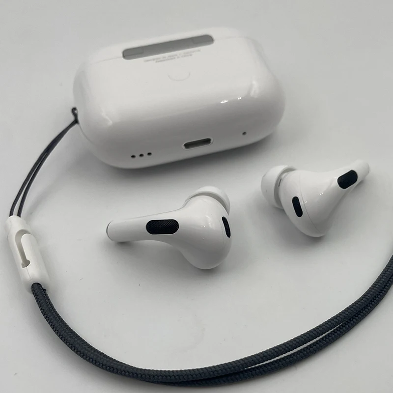 Фото Оригинальные беспроводные Bluetooth-наушники Apple Airpods Pro 3, активное шумоподавление и чехол для зарядки для IPhone iPad №4