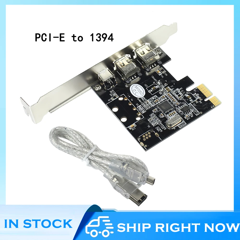 

Плата расширения PCI-E к IEEE 1394, 3 порта, 1394A Firewire PCI Express к IEEE 1394 2X6 контактам и 1X4 контактам