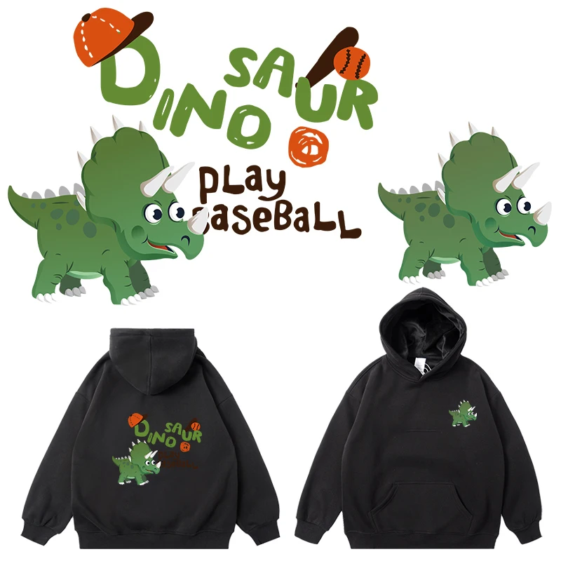 Мультяшные динозавры теплопередающие виниловые наклейки сделай сам детская