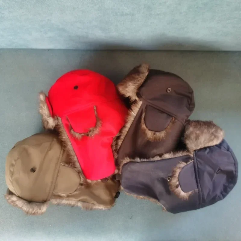 Зимние советские шапки Lei Feng для мужчин и женщин уличная русская ушанка