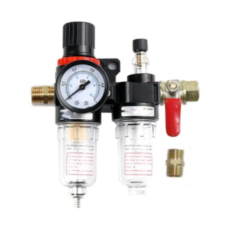 

AFC2000 Oil Water Separator Regulator Trap Filter Airbrush Air Compressor Pressure Regulator Reducing Valve AFR2000+AL2000 G1/4