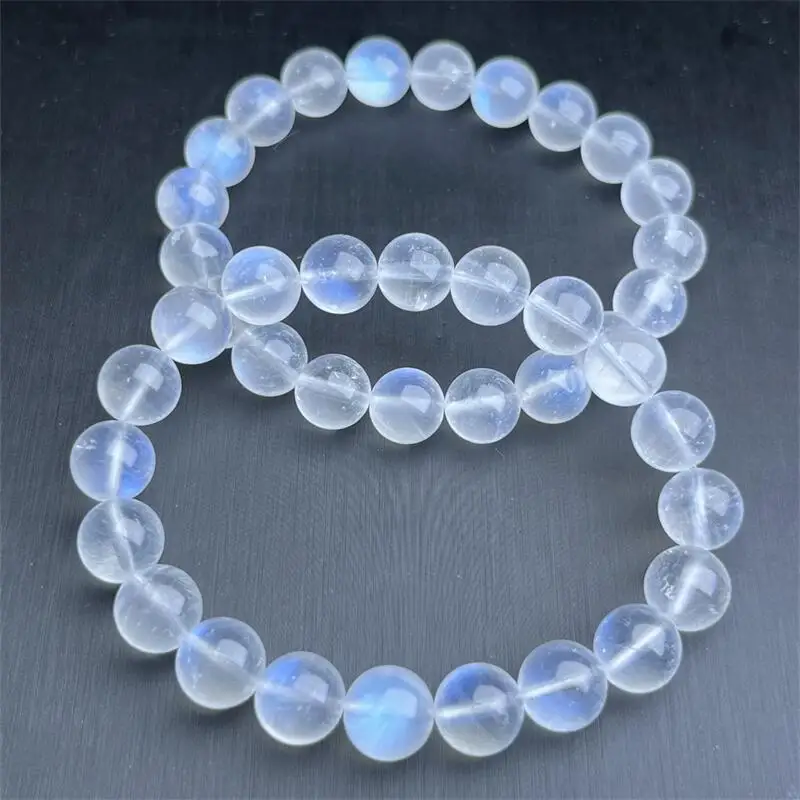 Браслет из натурального камня в виде синей Луны ювелирные изделия для женщин и