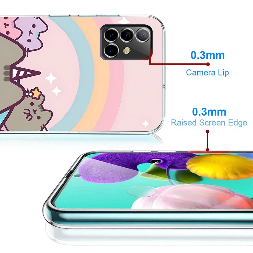 Чехол для телефона с рисунком P-Pusheen Cat Samsung Galaxy A16 A15 A14 A13 A56 A55 A54 A53 A36 A35 A34 A33 A26 A25 A24 A23