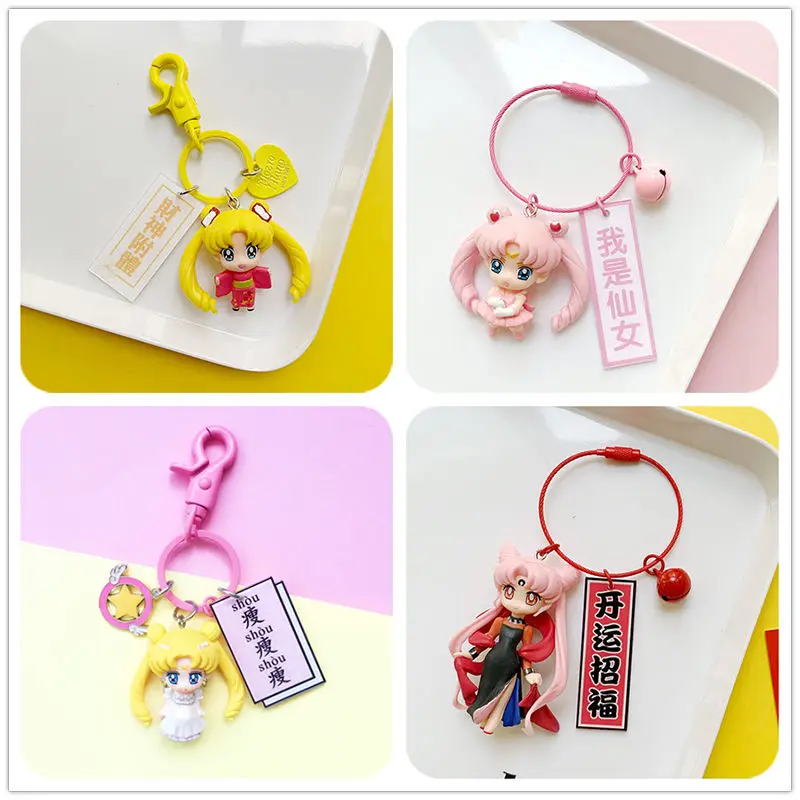 Фото Bandai Сейлор Мун Сейлор Мун Сейлор Меркурий аниме периферийные устройства мультяшная фигурка брелок kawaii девушка сердце кулон аксессуары №3