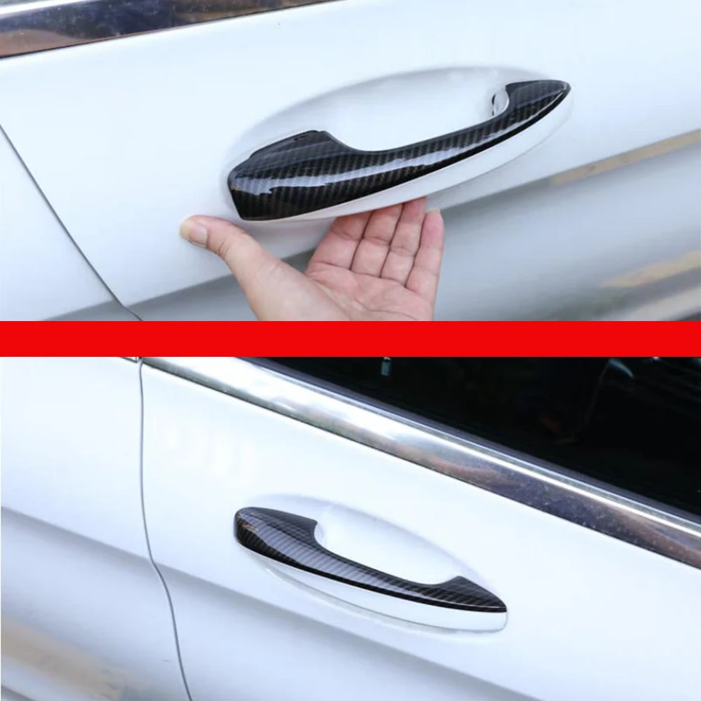 

For Mercedes Benz A B C E GLC CLA GLE GLS GLB Class W177 W247 W205 W213 X253 C118 W167 X167 LHD Carbon Car door Handle Frame