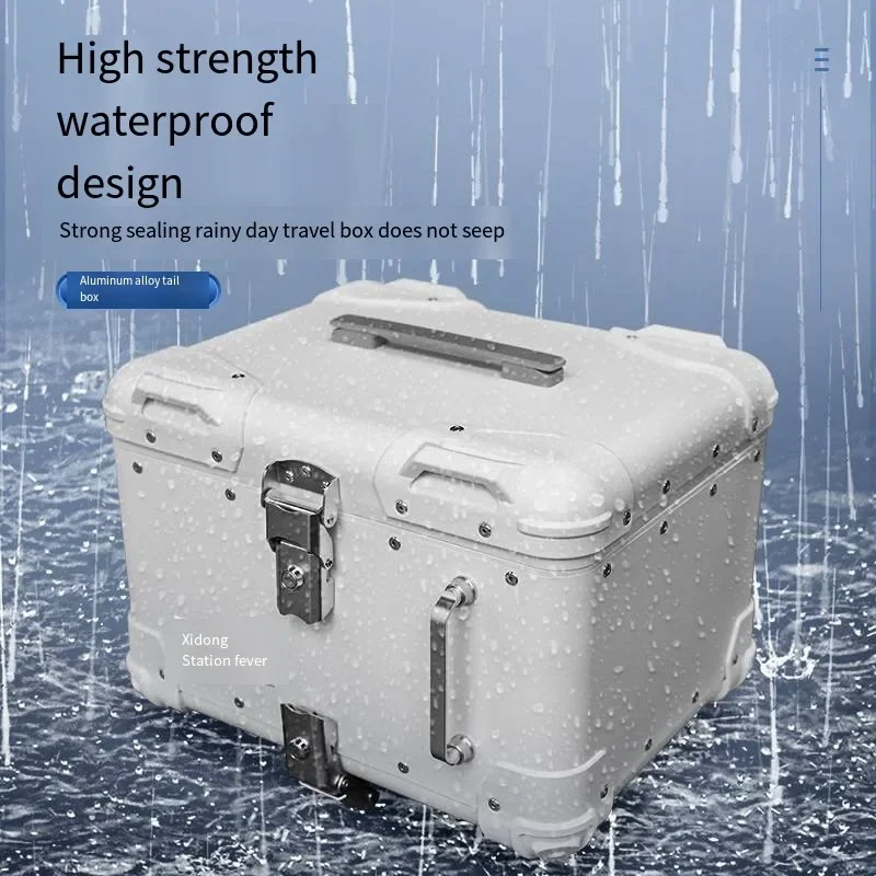 Универсальный 40л круглый угловой ящик для мотоцикла багажник большой емкости