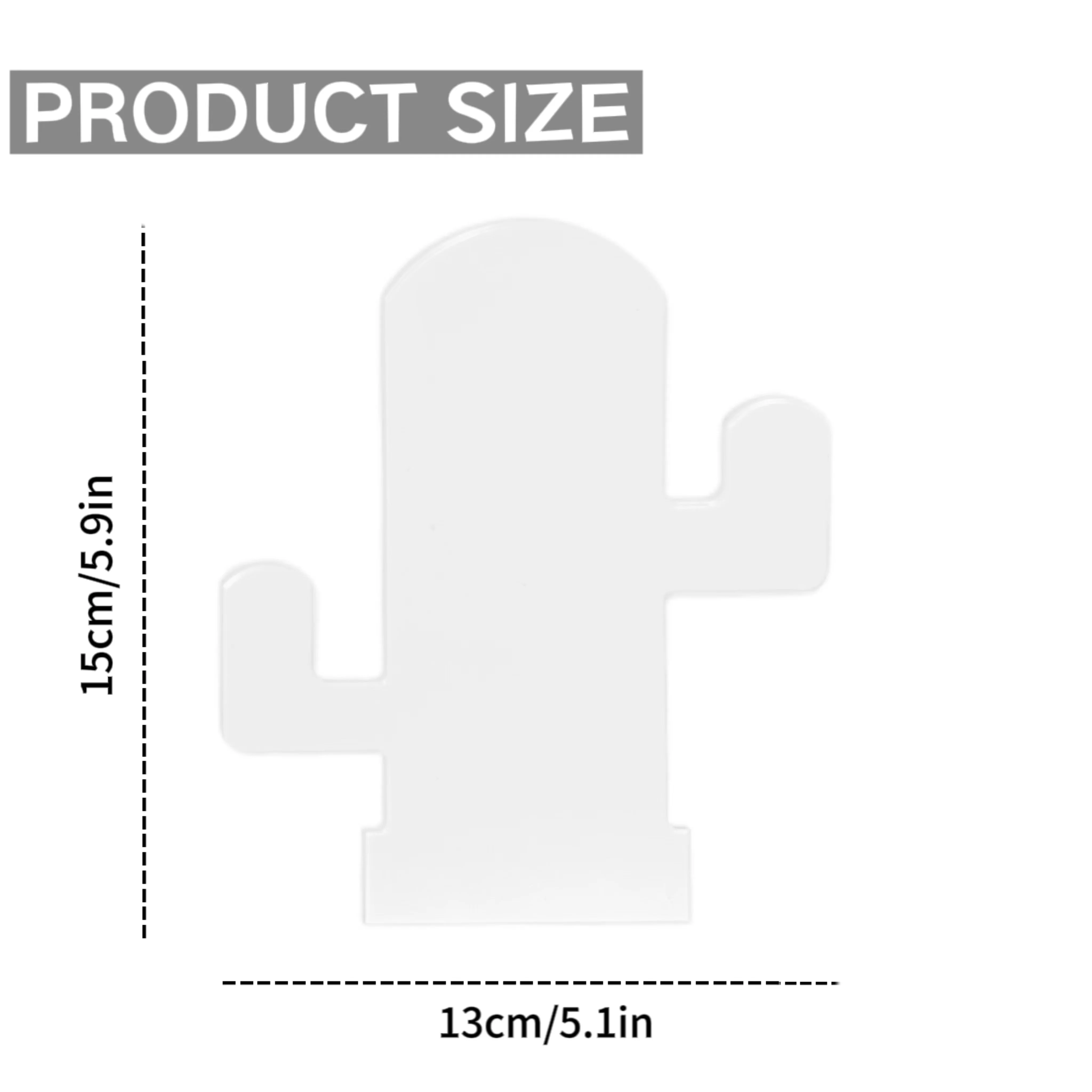 10 шт. акриловые панели в форме кактуса