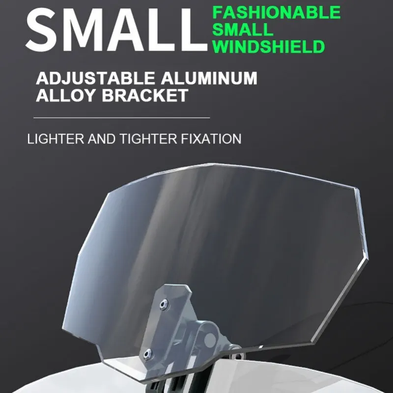 NEW Motorcycle Universal Modified Heightened Universal Small Windshield Windshield Installed Small Windshield NEW Motorcycle Universal Modified Heightened Universal Small Windshield Windshield Installed Small Windshield