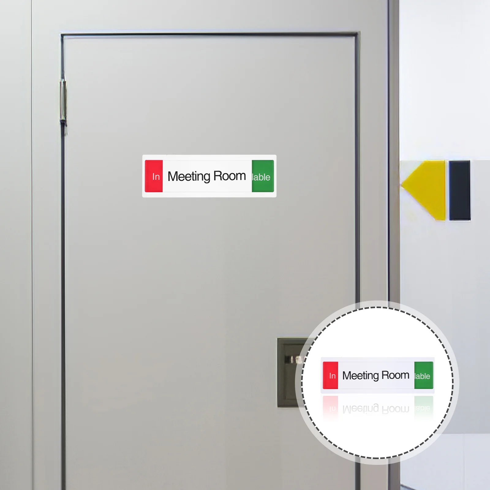 

Meeting Room Signage Privacy Vacant Slider Occupied Bathroom Door Indicator Conference Office