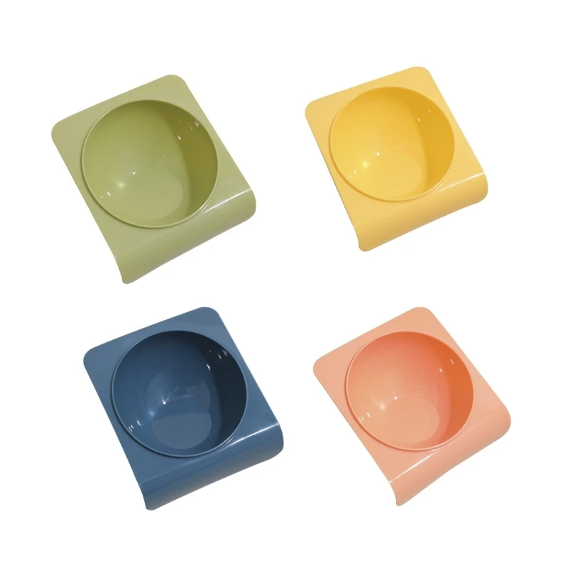 

Large Capacity Dog Bowl Tilt Angle Neck Protectors Pet Feeding Bowl Cat and Dog Drinking Bowl Feeding Bowl Durable