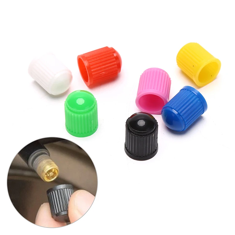 

100pcs Tire Valve Caps Black,with O Rubber Ring, Universal Stem Covers