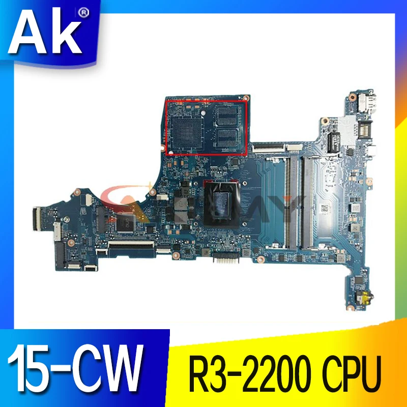 

Материнская плата для ноутбука HP 15-CW R3-2200, материнская плата процессора DAG7BFMB8D0, протестированная DDR4