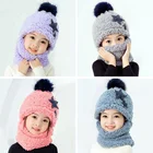 Детские шапки, Осень-зима, наушники для девочек, нагрудники, Симпатичные Супер милые детские шапки и хлопковые шапки с подсветкой, детская шапка