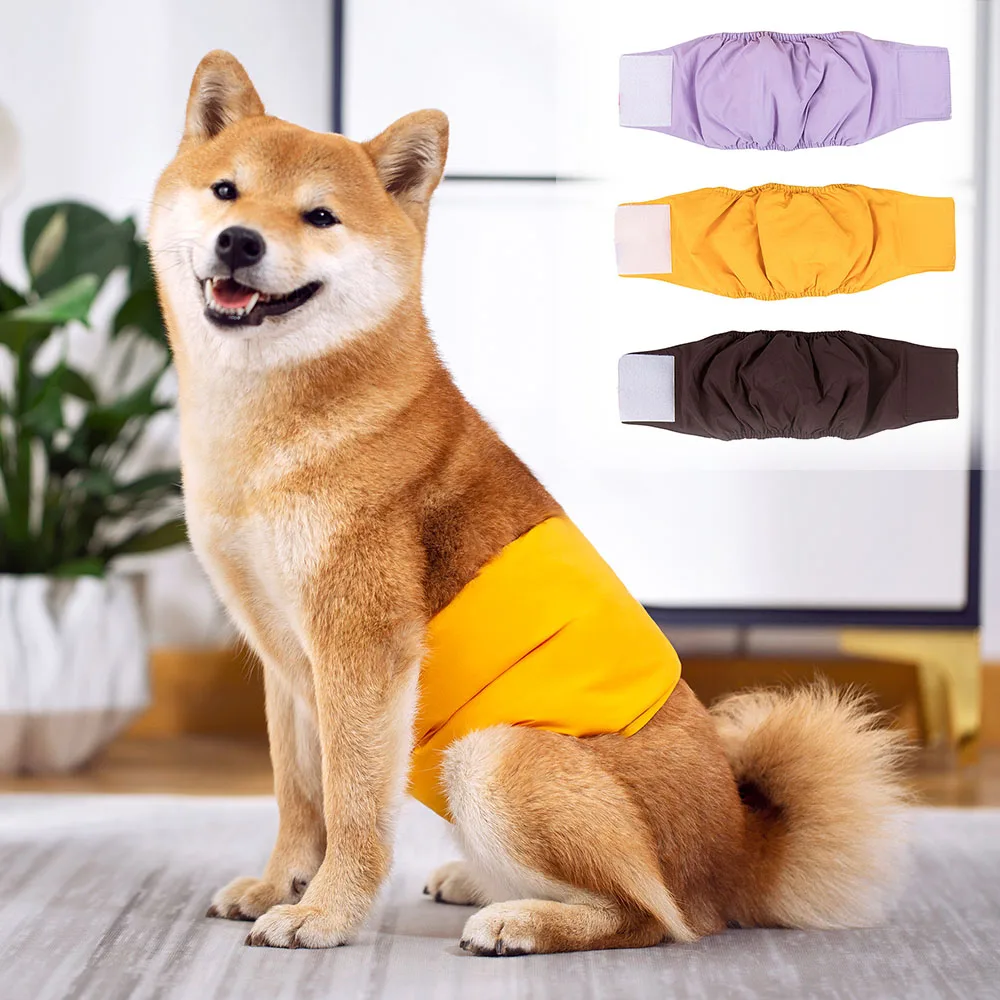 

Reusable Male Dog Nappy Pants Leak-proof Menstrual Sanitary Diaper Dog Physiological Pants Belly Band Shorts Pet Daily Supplies