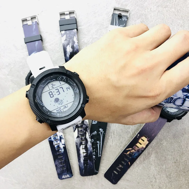Спортивные водонепроницаемые электронные часы для детей младшей и средней школы