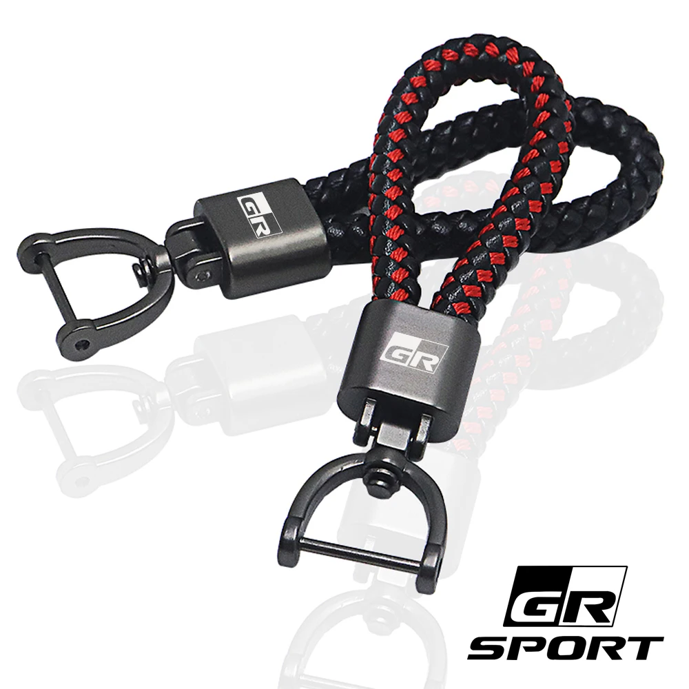 

Спортивный брелок GR для Toyota YARiS supra Corolla Prius Harrier Camry Tacoma Venza rav4 GR RZ автомобильный кожаный брелок автомобильные аксессуары