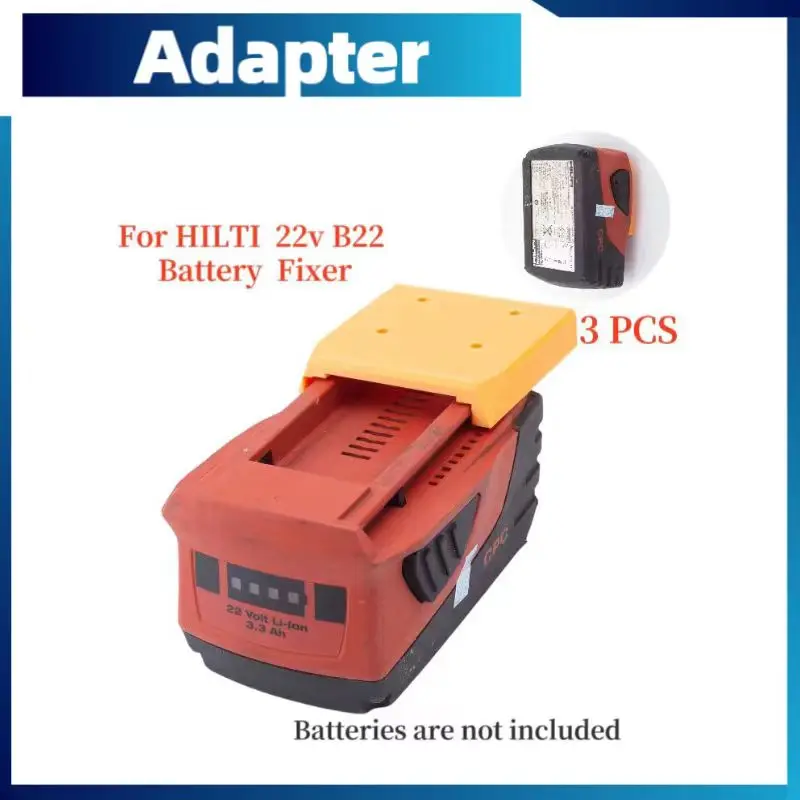 

Fixed For HILTI 22v B2 Battery Series Battery Wall Dock Holder Stand - x3 Pieces ( Battery not included)