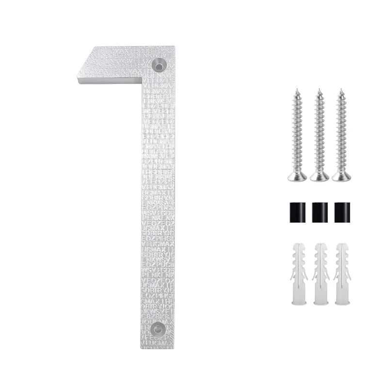 200 мм/8 дюймов плавающий номер дома ABS серебряные рельефные цифры адресный знак #0-9 буквы большие современные дверные таблички домашние уличные цифры