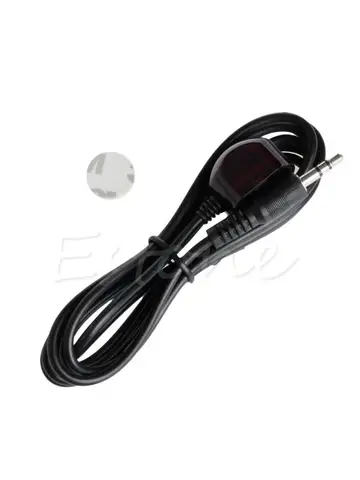 Инфракрасный пульт дистанционного управления IR Blaster 38 кГц, черный телефон 3,5 мм с клейкой лентой