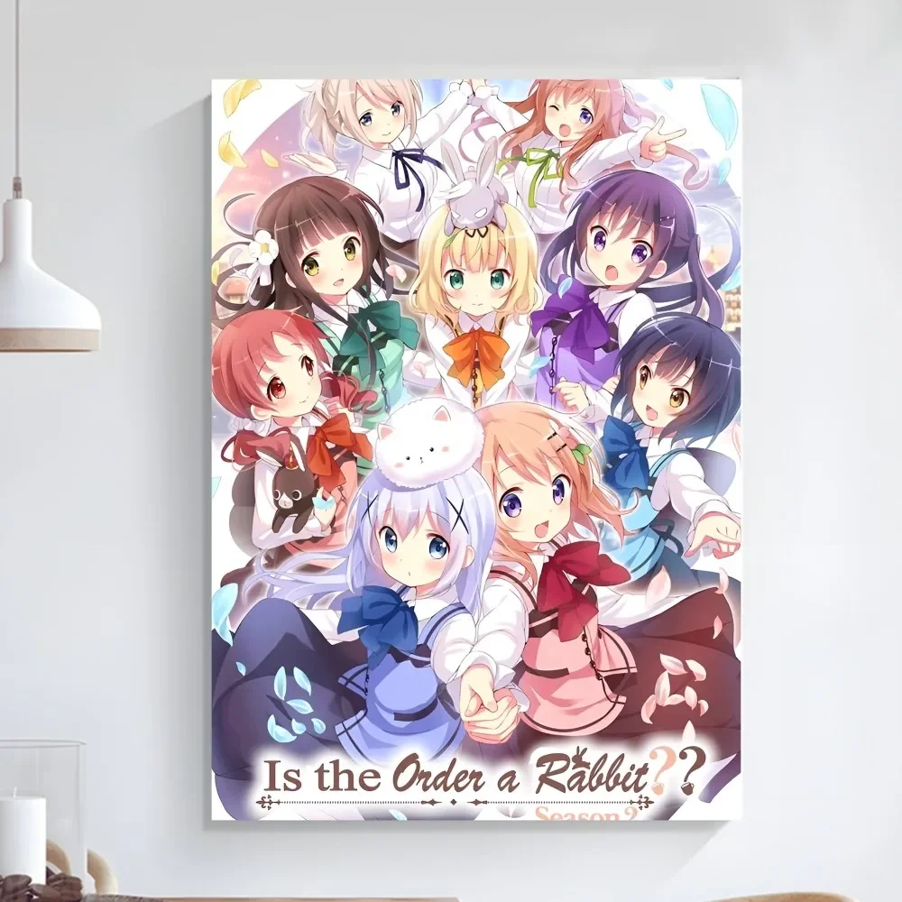 Hidamari Sketch Аниме Постер Наклейка HD Качество Самоклеящаяся Настенная