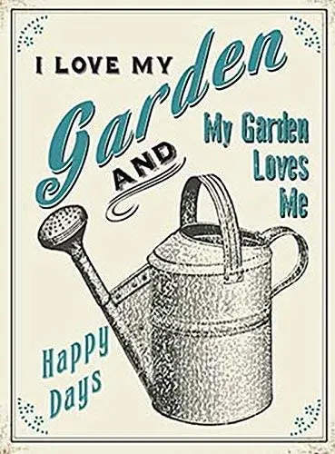 

I Love My Garden Vintage Tin Sign 8X1 2 декор для стен в винтажном стиле винтажные знаки