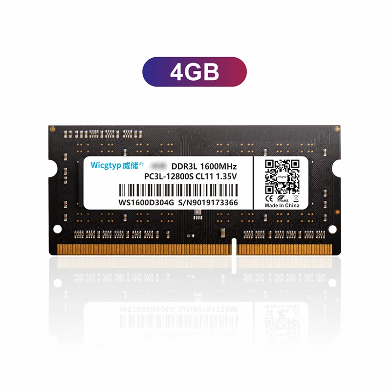 Оперативная память Wicgtyp оперативная DDR3 DDR4 2 ГБ 4 8 16 для ноутбука Ram 1600 2400 2666 ram Гб -