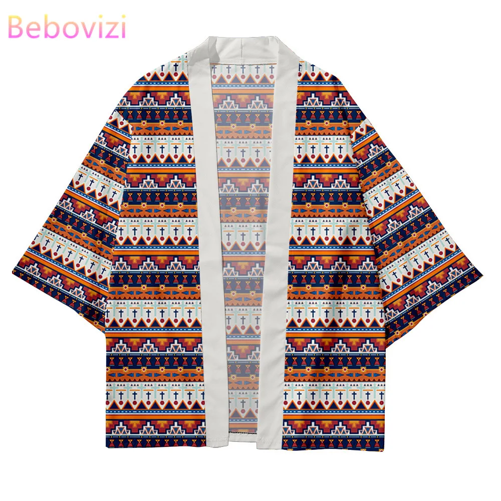 

Женское и мужское пляжное кимоно в японском стиле, размеры 4XL/5XL/6XL