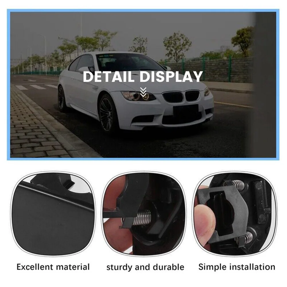 

Practical To Use Headlight Wash Cover Parts & Accessories 2PCS/2PACK 61677171659 61677171660 95mm*3.5mm*4mm Black
