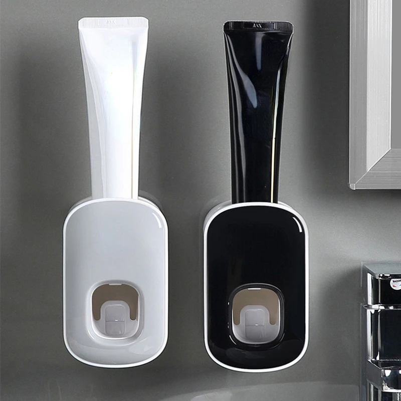 

2023NEW Mount Automatic Toothpaste Dispenser Bathroom Accessories Set Toothpaste Squeezer Dispenser Bathroom Toothbrush Holder T