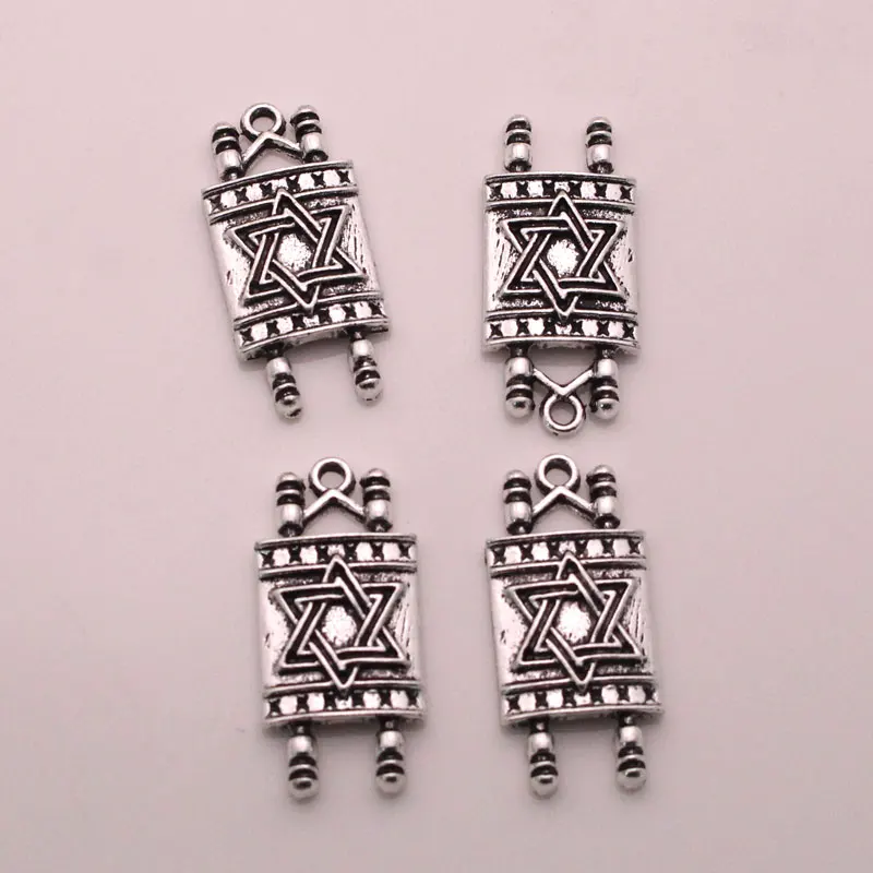 Подвески Sefer Torah со звездой Давида 4 шт.