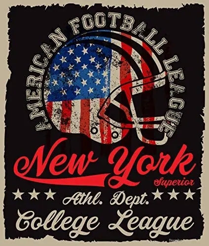 Металлический Железный жестяной знак Нью-Йорк Лига колледжа ретро классический