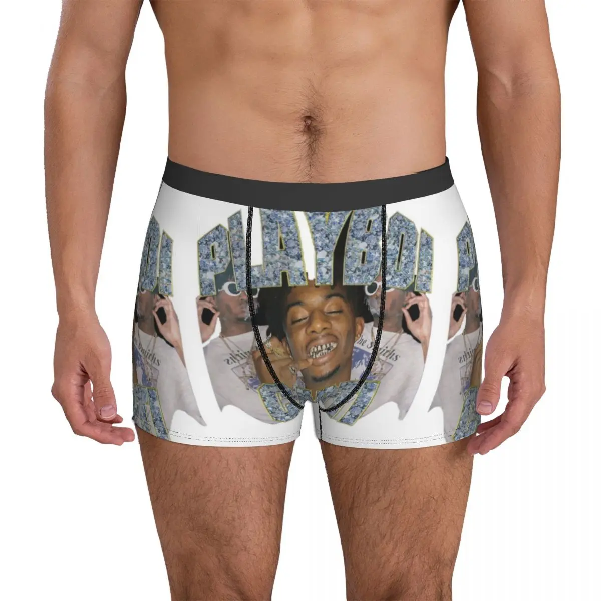 Untitled Underwear playboi carti galaxy Man Underpants Custom Cute Trunk Hot Boxer Brief Plus Size