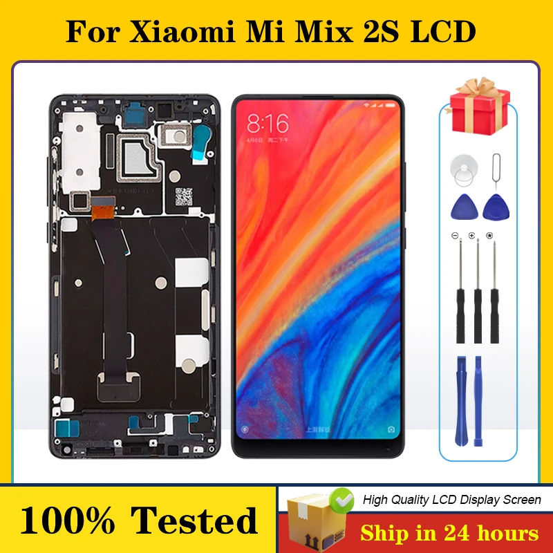 

1Pcs For Xiaomi Mi Mix 2S Lcd Touch Screen Panel Digitizer Assembly Replacement M1803D5XA Display Free Shipping With Tools