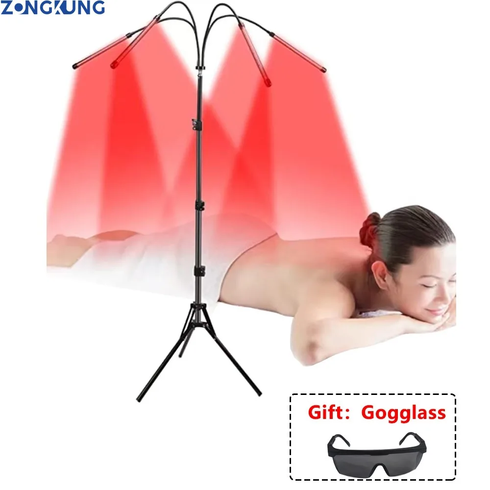 4/5 трубок устройство красного света 660 и 850 нм инфракрасный массажный светильник с