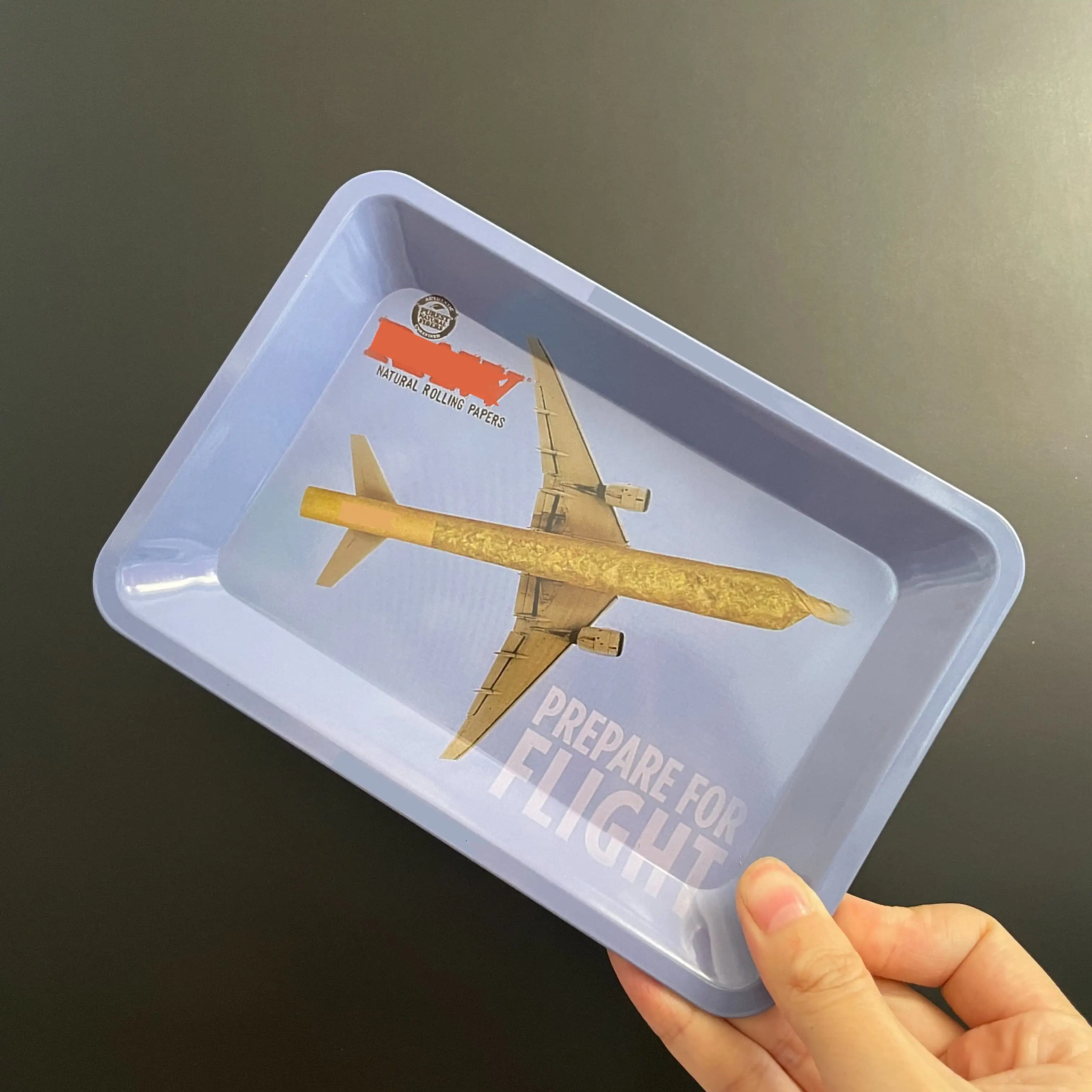 

Metal Rolling Tray Portable Rolling Plate for Smoking-180*125mm/7*5in